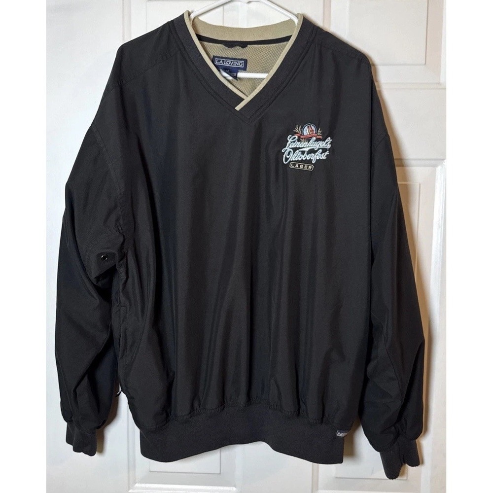 Leinenkugel's Oktoberfest Lager Pullover Windbreaker Jacket Mens Med Camp Beer
